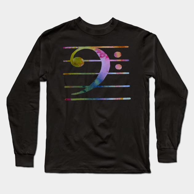 Bass Clef Long Sleeve T-Shirt by BittenByErmines